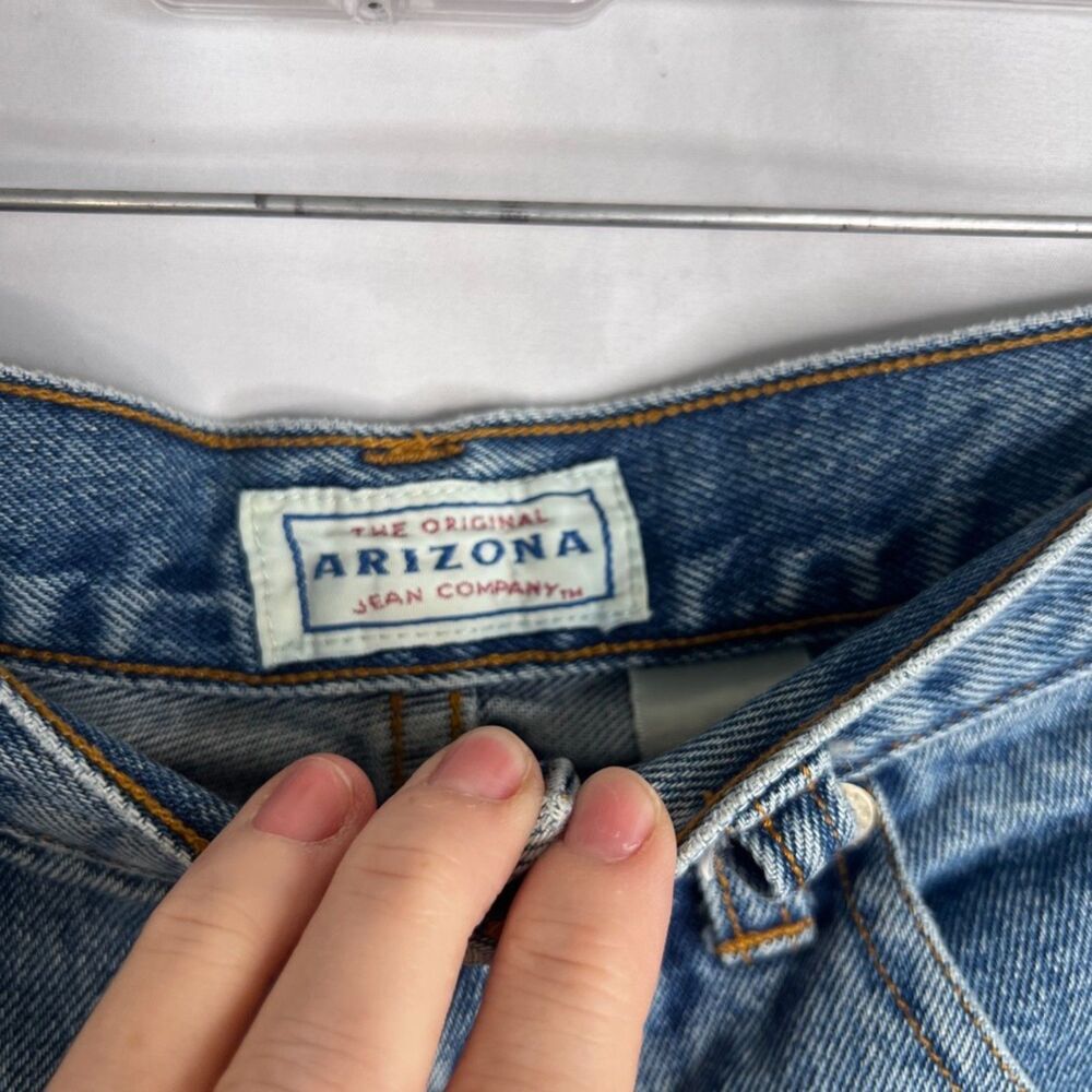 Arizona Retro Y2K Bermuda Denim Jean Shorts‎ JRS Size 9 Casual Basic - Picture 4 of 7